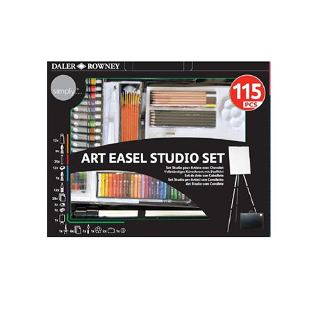 Conjunto Pinturas Complete Art Easel Studio Set 115un 1600604