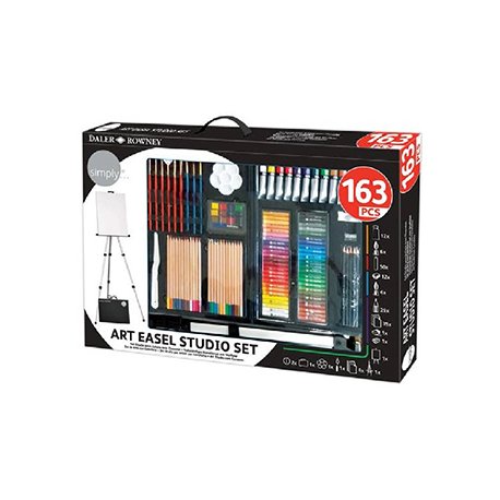 Conjunto Pinturas Complete Art Easel Studio Set 163un 1600755