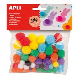 Pom Pom Apli Cores Sortidas 78un APL13061