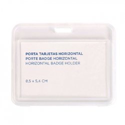 Porta Nomes Horizontal 85x54mm Transparente 1un 19025842