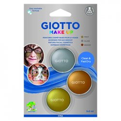 Pintura Facial Giotto Ouro Prata Bronze 3 Cores 160475500