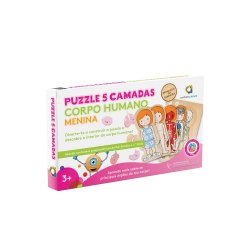 Puzzle Corpo Humano Menina Ambarscience 1061021