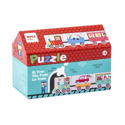 Jogo Puzzle Apli Tema Comboio 20 Peças APL16485