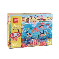 Jogo Educativo Puzzle Apli Praia Secreta 60 Peças APL19220