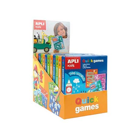 Jogo Apli Kids Quick Games 3 Temas Expositor 12un APL15231