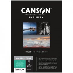 Papel A4 310g Canson Infinity Aquarelle Rag 100% 25Fls 1236121016