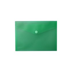 Bolsa A5 com Fecho Velcro Plástico Mate Verde 1un 1003868