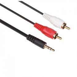 Cabo Áudio Jack Stereo Macho para 2x RCA Macho 1,2m VELPAC205B015N