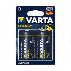 Pilhas LR20 / D Alcalinas 1.5V 15000mAh Varta Energy 2un 1961028