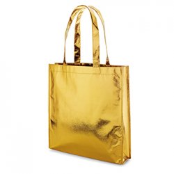 Saco de Compras Non-Woven Dourado Laminado 6701804