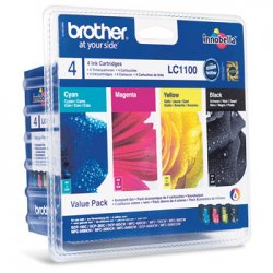 Pack Tinteiros Brother LC1100VALBP 4 Cores BROLC1100VALBP