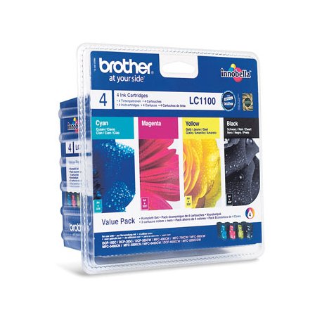 Pack Tinteiros Brother LC1100VALBP 4 Cores BROLC1100VALBP