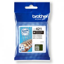 Tinteiro Brother LC421BK Preto 200 Pág. BROLC421BK