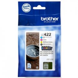 Pack Tinteiros Brother LC422XLVAL 4 Cores 3000/1500 Pág. BROLC422XLVAL