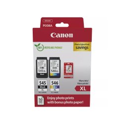 Pack Tinteiros Canon 545XL/546XL Preto/Cor 8286B011 CAN8286B011