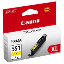 Tinteiro Canon 551XL Amarelo 6446B001 11ml CANCLI551YXL