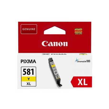 Tinteiro Canon 581XL Amarelo 2051C001 8,3ml CANCLI581YXL