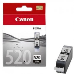 Tinteiro Canon 520 Preto 2932B001 19ml 325 Pág. CANPGI520BK