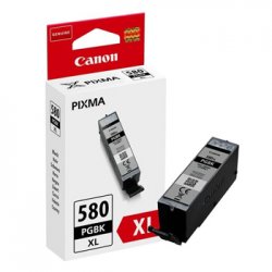 Tinteiro Canon 580XL Preto 2024C001 18,5ml 400 Pág. CANPGI580PGBKXL