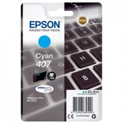 Tinteiro Epson 407 Azul C13T07U240 20,3ml 1900 Pág. EPSC13T07U240