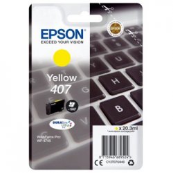 Tinteiro Epson 407 Amarelo C13T07U440 20,3ml 1900 Pág. EPSC13T07U440