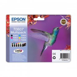 Pack Tinteiros Epson T0807 6 Cores C13T08074021 EPSC13T08074020