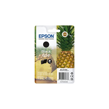 Tinteiro Epson 604 Preto C13T10G14010 3,4ml 150 Pág. EPSC13T10G14010