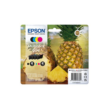 Pack Tinteiros Epson 604 4 Cores C13T10G64010 EPSC13T10G64010