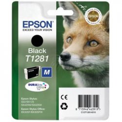 Tinteiro Epson T1281 Preto C13T12814011 5,9ml 170 Pág. EPSC13T12814010