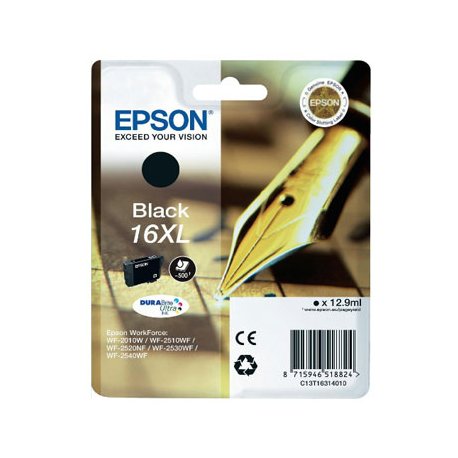 Tinteiro Epson 16XL Preto C13T16314010 12,9ml EPSC13T16314010