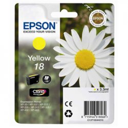 Tinteiro Epson 18 Amarelo C13T18044010 3,3ml EPSC13T18044010