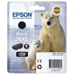 Tinteiro Epson 26XL Preto C13T26214010 12,1ml EPSC13T26214010