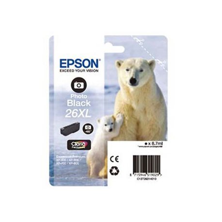 Tinteiro Epson 26XL Preto Foto C13T26314010 8,7ml EPSC13T26314010