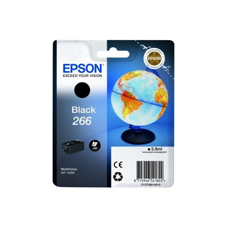 Tinteiro Epson 266 Preto C13T26614010 5,8ml 250 Pág. EPSC13T26614010