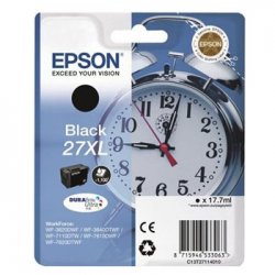 Tinteiro Epson 27XL Preto C13T27114010 17,7ml 1100 Pág. EPSC13T27114010