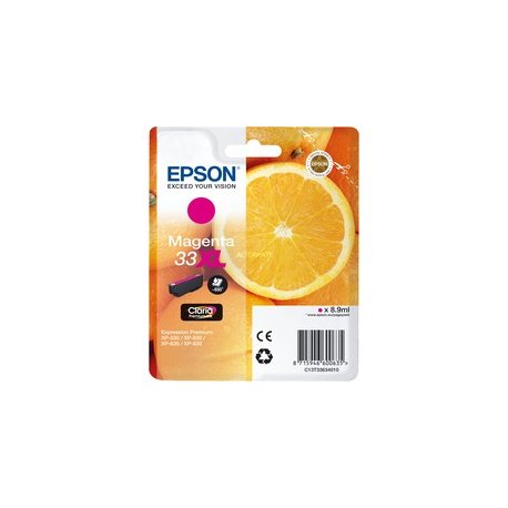 Tinteiro Epson 33XL Magenta C13T33634010 8,9ml 650 Pág. EPSC13T33634010