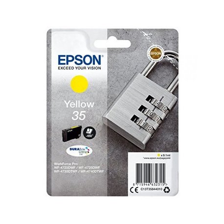 Tinteiro Epson 35 Amarelo C13T35844010 9,1ml 650 Pág. EPSC13T35844010