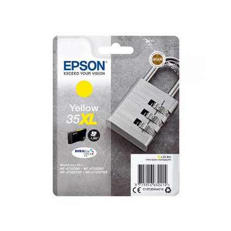 Tinteiro Epson 35XL Amarelo C13T35944010 20,3ml 1900 Pág. EPSC13T35944010