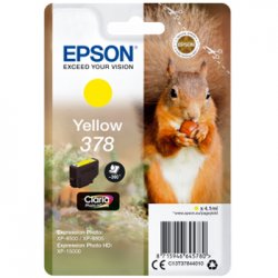 Tinteiro Epson 378 Amarelo C13T37844010 4,1ml EPSC13T37844010