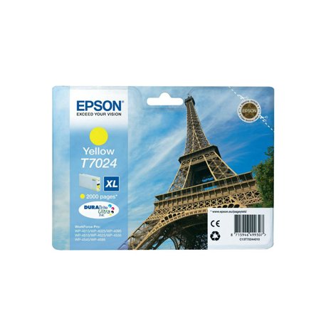 Tinteiro Epson T7024 Amarelo C13T70244010 21,3ml 2000 Pág. EPSC13T70244010