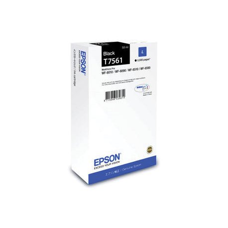 Tinteiro Epson T7561 Preto C13T756140 50ml 2500 Pág. EPSC13T756140