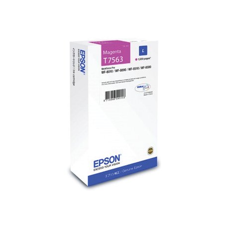 Tinteiro Epson T7563 Magenta C13T756340 14ml 1500 Pág. EPSC13T756340