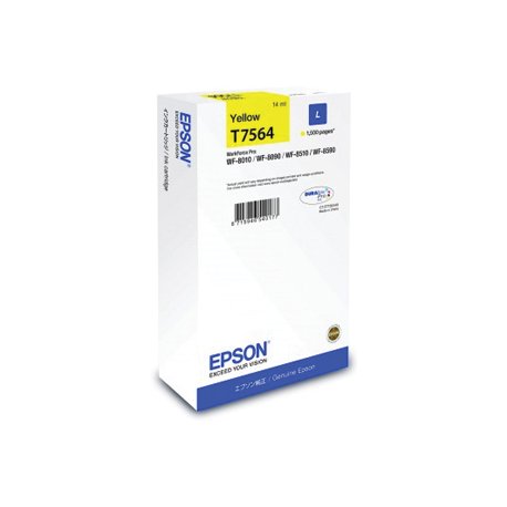 Tinteiro Epson T7564 Amarelo C13T756440 14ml 1500 Pág. EPSC13T756440