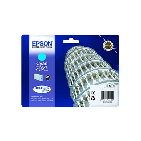 Tinteiro Epson 79XL Azul C13T79024010 17,1ml 2000 Pág. EPSC13T79024010