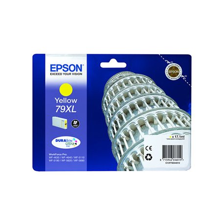 Tinteiro Epson 79XL Amarelo C13T79044010 17,1ml 2000 Pág. EPSC13T79044010