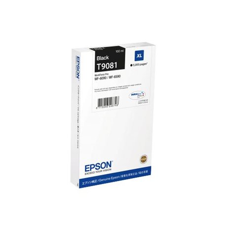 Tinteiro Epson T9081 Preto C13T908140 100ml 5000 Pág. EPSC13T908140