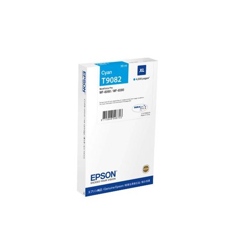 Tinteiro Epson T9082 Azul C13T908240 39ml 4000 Pág. EPSC13T908240