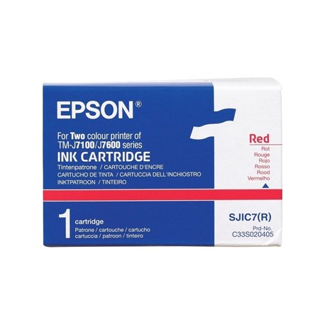 Tinteiro Epson SJIC7 Vermelho C33S020405 5000000 Caracteres EPSC33S020405