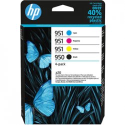 Pack Tinteiros HP 950/951 4 Cores 6ZC65A 24ml/8ml HP6ZC65A