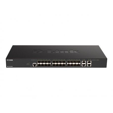 D-Link DXS 1210-28S - Interruptor - inteligente - 24 x 10GBase-X + 4 x 10Gb Ethernet - montável em trilho DXS-1210-28S